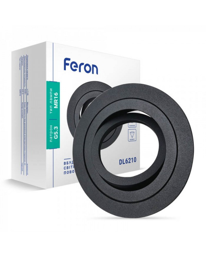 Точковий світильник Feron DL6210 чорний