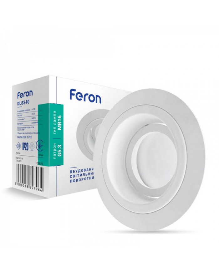 Точковий світильник Feron DL8340 Білий