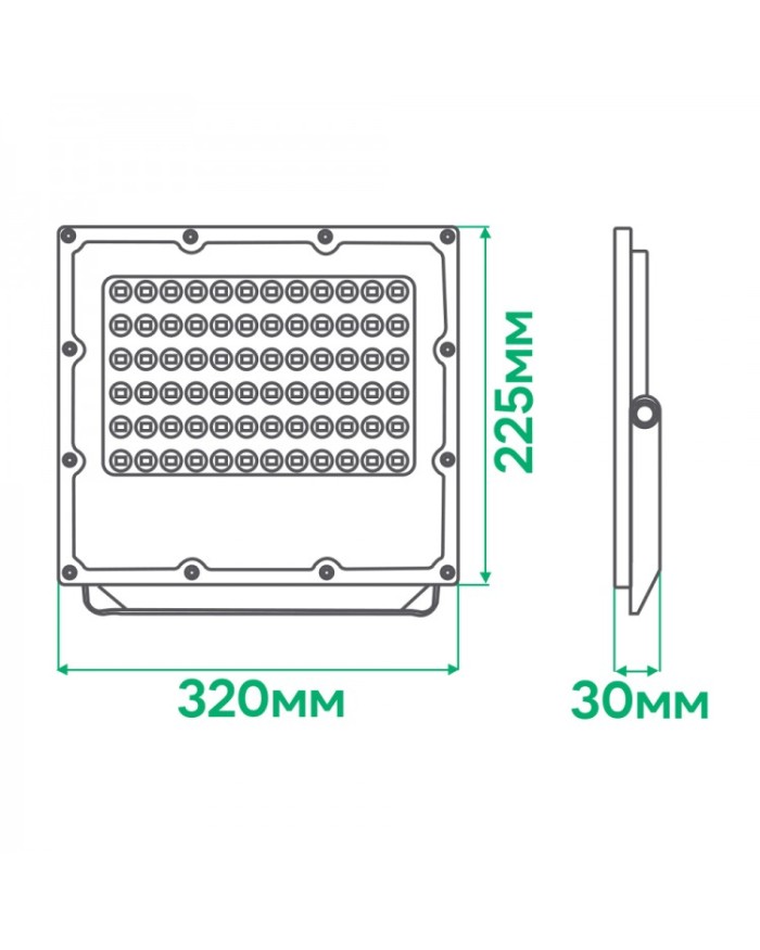 Прожектор Ardero LL-3150ARD PRO 150Вт 6500K сірий