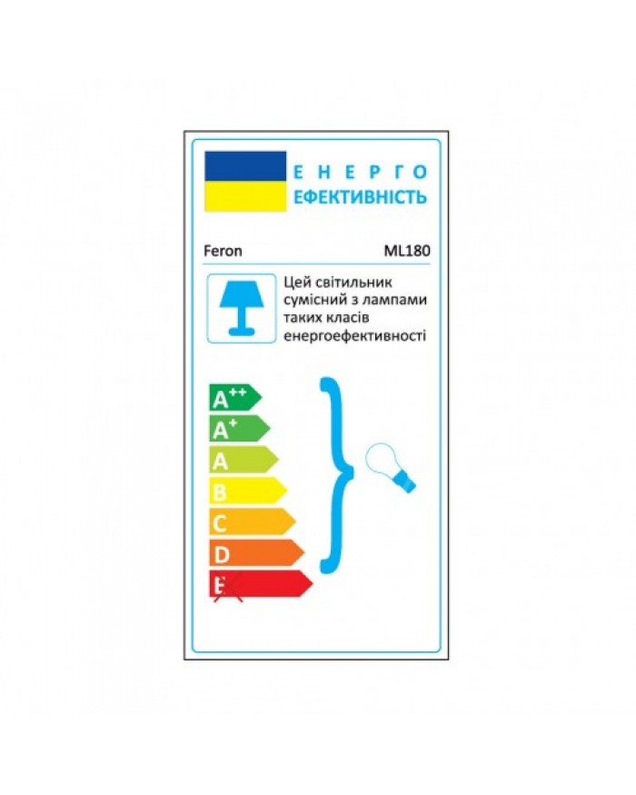 Світильник стельовий Feron ML180 чорний