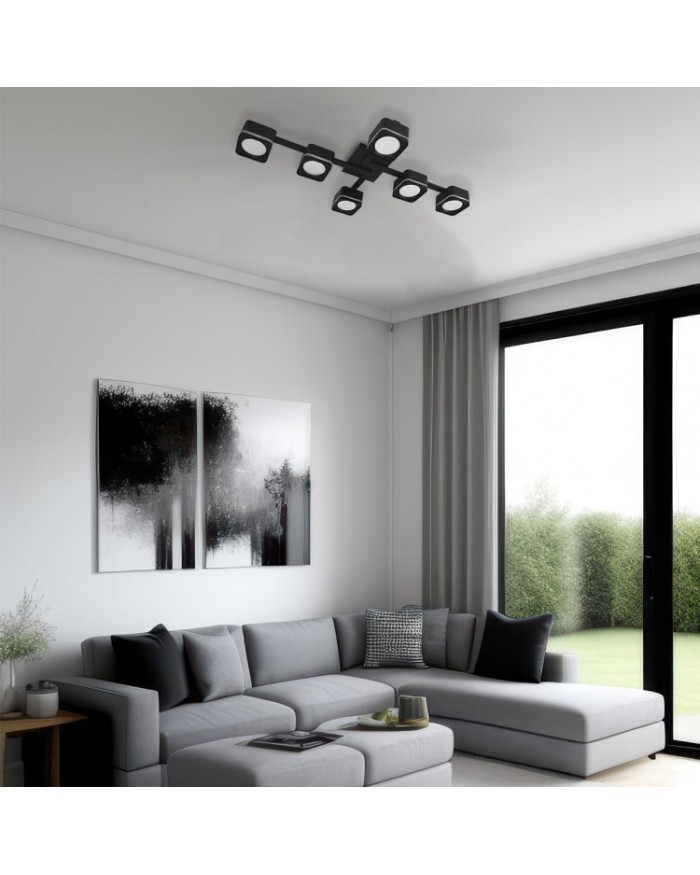 Світильник стельовий Ardero ML495-6 під лампу чорний