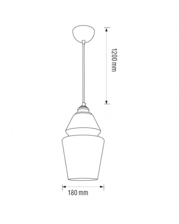 Підвісний світильник Horoz Electric 021 016 0001 SPARK-1 янтар