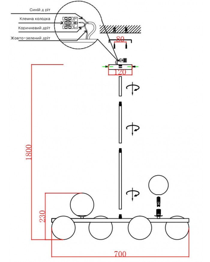 Люстра Laguna Lighting 26063-06