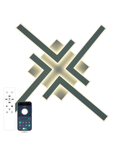 Світильник стельовий LUMINARIA HUGO 110W 4L WHITE (з пультом)