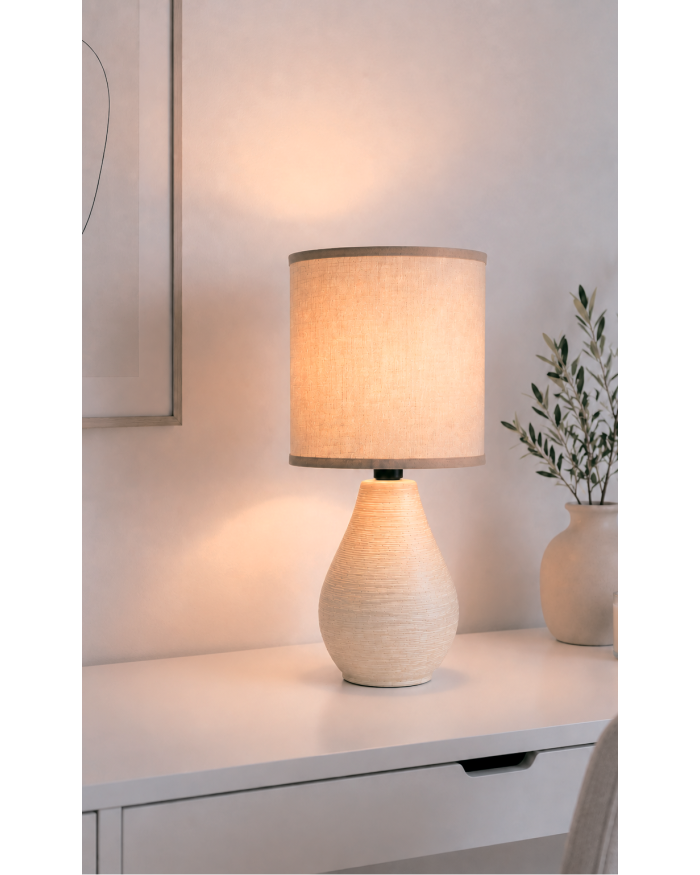 Настільна лампа LUMINARIA LEYA 1xE14 BEIGE