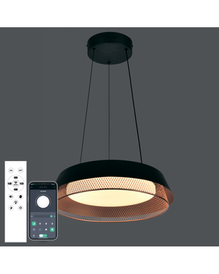 Люстра LUMINARIA ERIKA NORD 37W R400 BLACK/GOLD