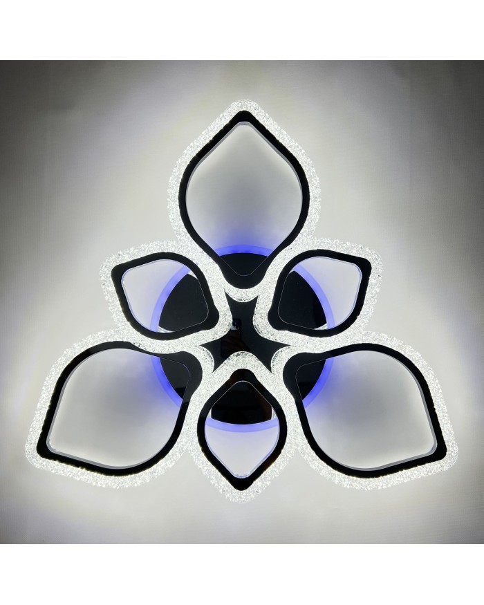 Світильник стельовий LUMINARIA AZALIA RGB 80W 6R CHROME/ICE (з пультом)