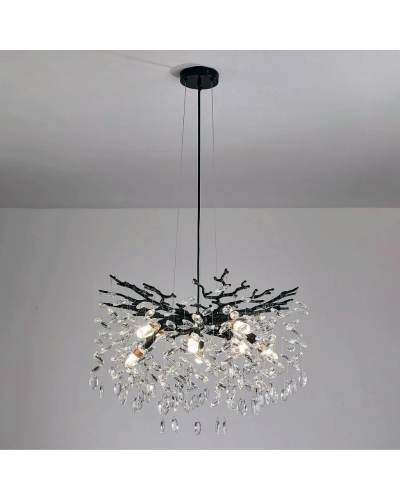 Люстра LUMINARIA BELLA 8xE14 R600 BLACK