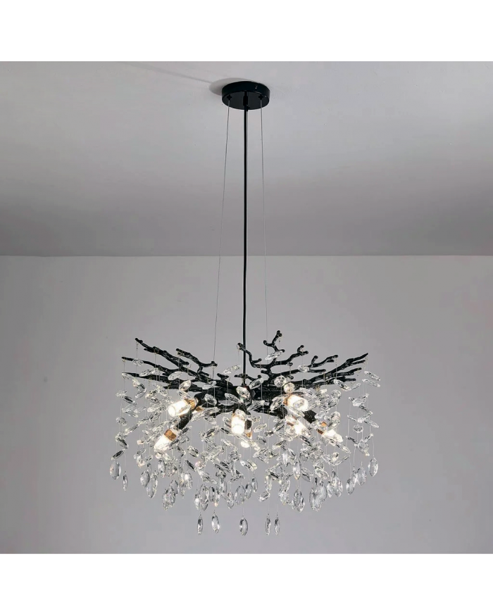Люстра LUMINARIA BELLA 8xE14 R600 BLACK