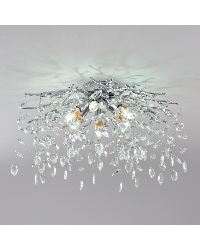 Світильник стельовий LUMINARIA BELLA 6xE14 R600 CHROME