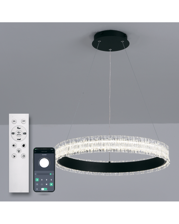 Люстра LUMINARIA ERIKA 65W R485 BLACK