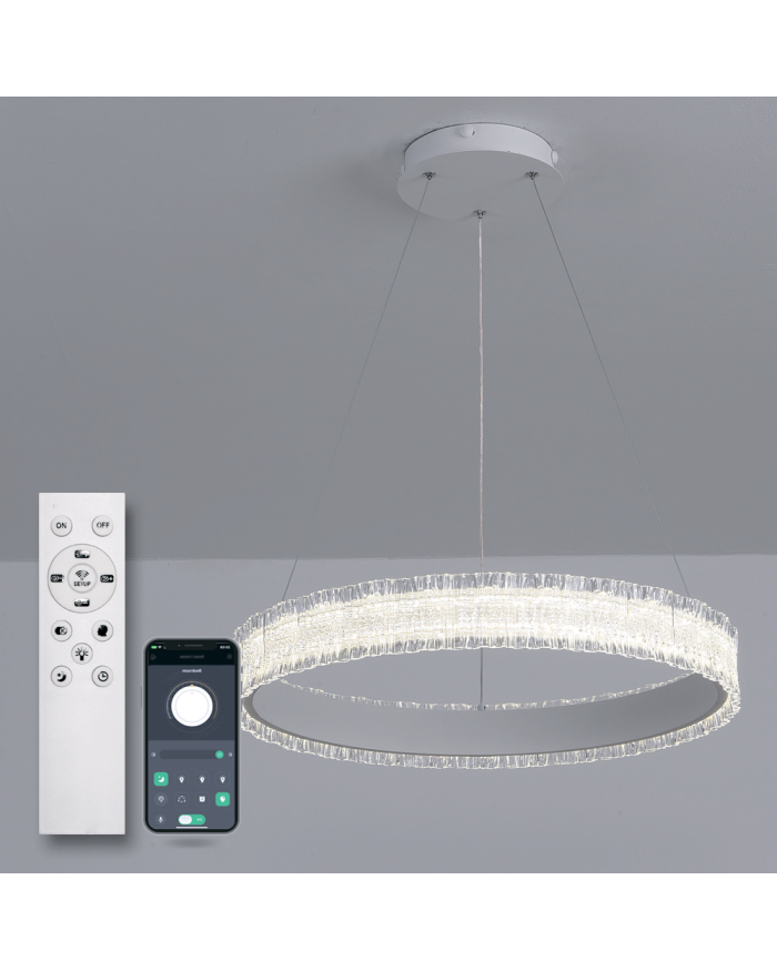 Люстра LUMINARIA ERIKA 65W R485 WHITE