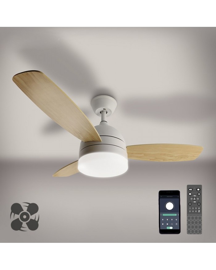 Люстра-вентилятор Luminaria FAN WOOD 48W+18W R