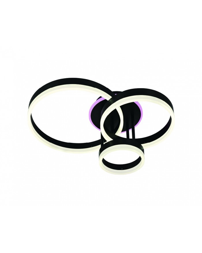 Світильник стельовий LUMINARIA GENNY ROUND RGB 80W 4R BLACK
