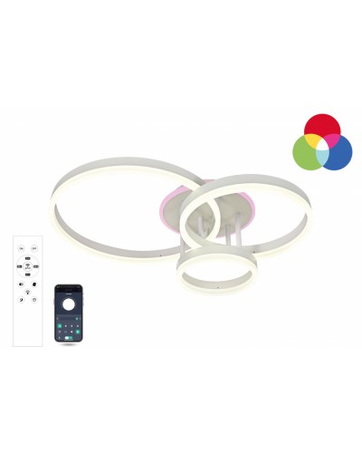 Світильник стельовий LUMINARIA GENNY ROUND RGB 80W 4R WHITE
