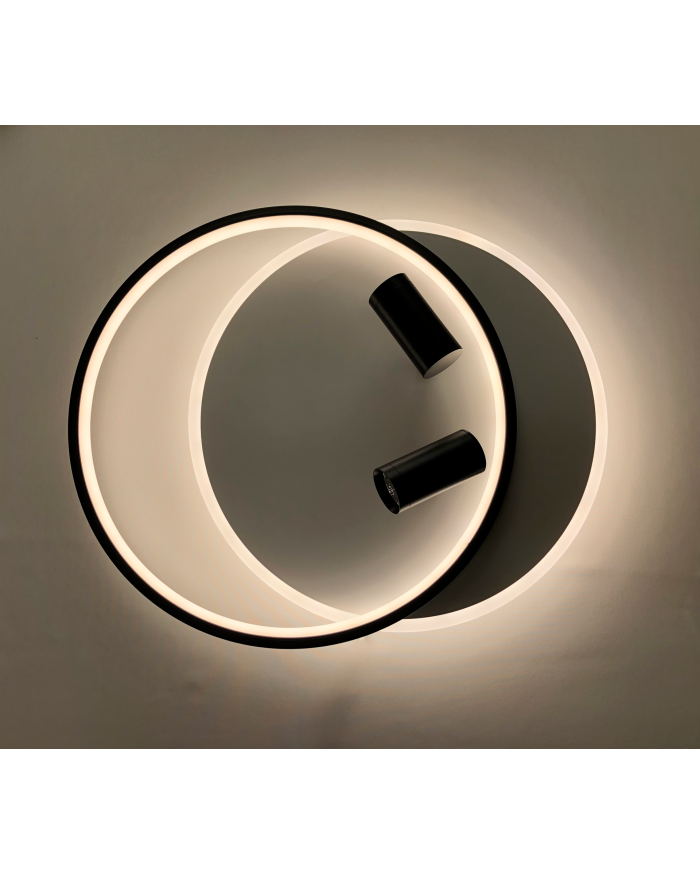 Світильник стельовий LUMINARIA GEOMETRIA DOWNLIGHT 90W 2R WHITE/BLACK (з пультом)