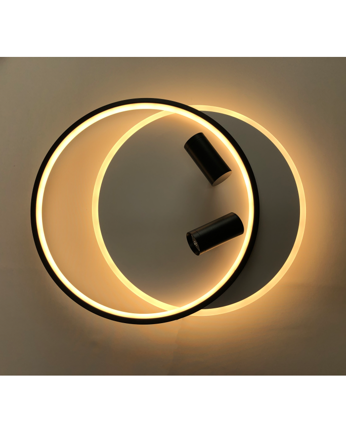 Світильник стельовий LUMINARIA GEOMETRIA DOWNLIGHT 90W 2R WHITE/BLACK (з пультом)