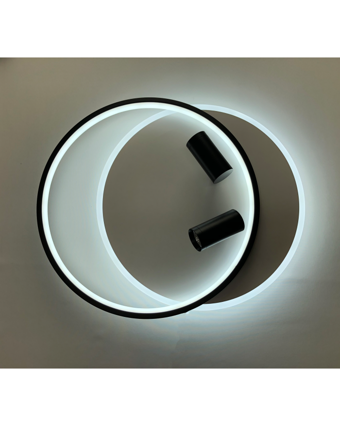 Світильник стельовий LUMINARIA GEOMETRIA DOWNLIGHT 90W 2R WHITE/BLACK (з пультом)