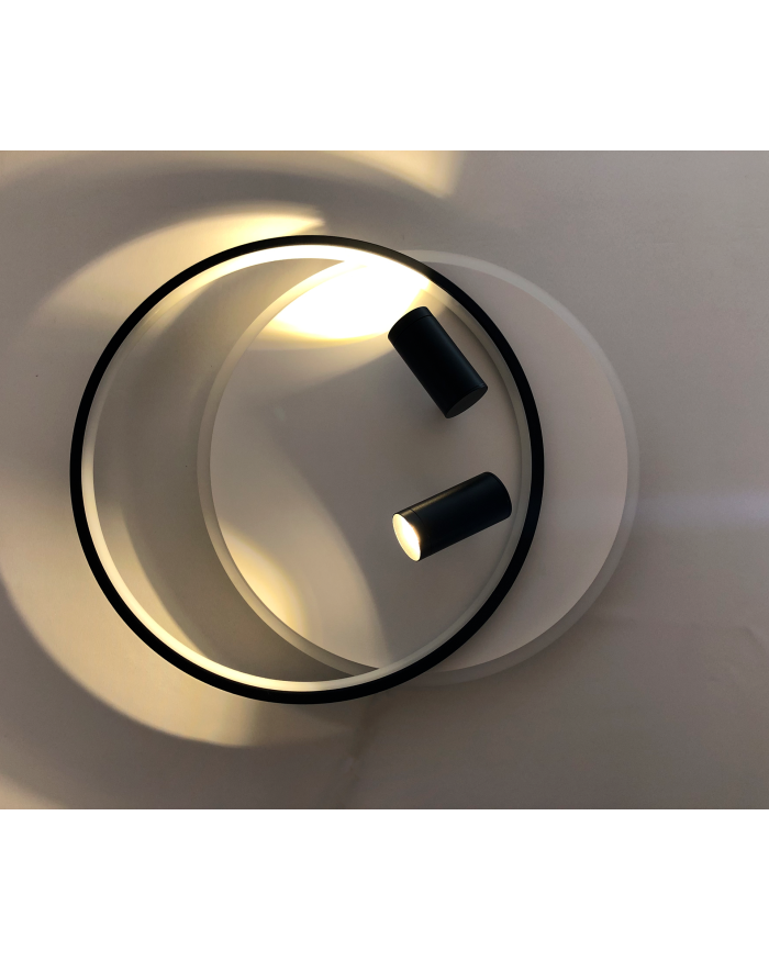 Світильник стельовий LUMINARIA GEOMETRIA DOWNLIGHT 90W 2R WHITE/BLACK (з пультом)