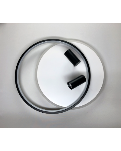 Світильник стельовий LUMINARIA GEOMETRIA DOWNLIGHT 90W 2R WHITE/BLACK (з пультом)