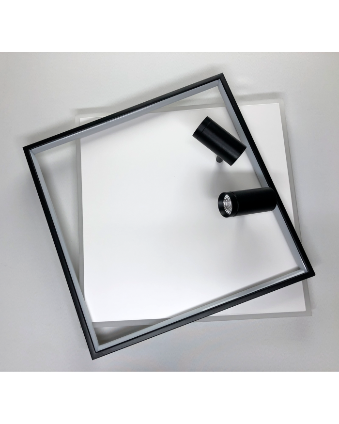 Світильник стельовий LUMINARIA GEOMETRIA DOWNLIGHT 100W 2S WHITE/BLACK (з пультом)