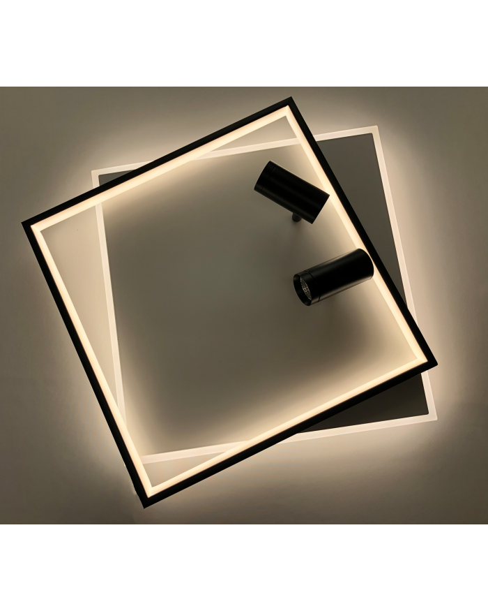 Світильник стельовий LUMINARIA GEOMETRIA DOWNLIGHT 100W 2S WHITE/BLACK (з пультом)