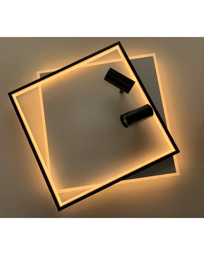 Світильник стельовий LUMINARIA GEOMETRIA DOWNLIGHT 100W 2S WHITE/BLACK (з пультом)