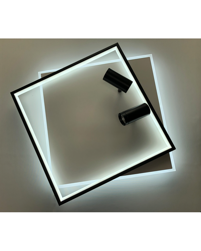 Світильник стельовий LUMINARIA GEOMETRIA DOWNLIGHT 100W 2S WHITE/BLACK (з пультом)