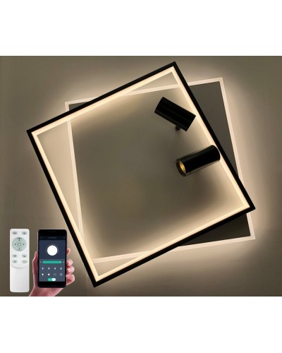 Світильник стельовий LUMINARIA GEOMETRIA DOWNLIGHT 75W 2S 500/500 WHITE/BLACK