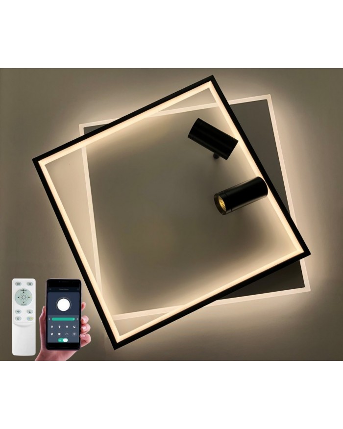 Світильник стельовий LUMINARIA GEOMETRIA DOWNLIGHT 75W 2S 500/500 WHITE/BLACK