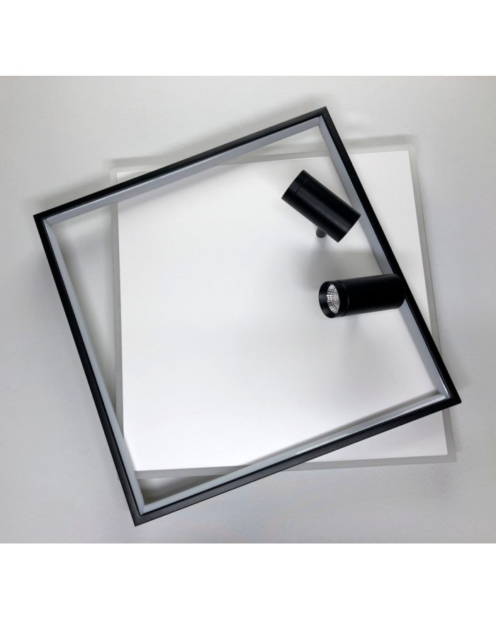 Світильник стельовий LUMINARIA GEOMETRIA DOWNLIGHT 75W 2S 500/500 WHITE/BLACK