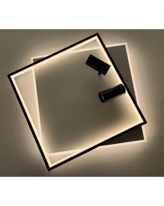 Світильник стельовий LUMINARIA GEOMETRIA DOWNLIGHT 75W 2S 500/500 WHITE/BLACK