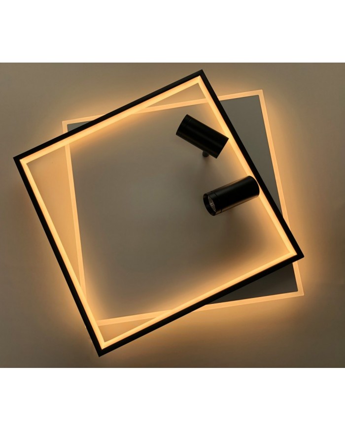 Світильник стельовий LUMINARIA GEOMETRIA DOWNLIGHT 75W 2S 500/500 WHITE/BLACK