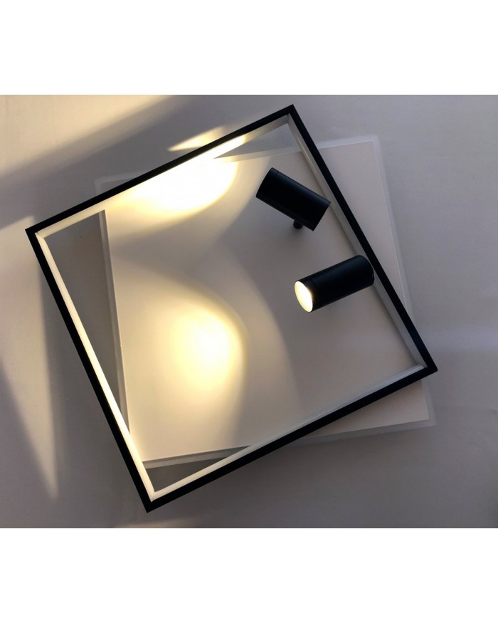 Світильник стельовий LUMINARIA GEOMETRIA DOWNLIGHT 75W 2S 500/500 WHITE/BLACK