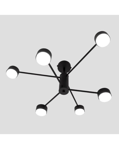 Люстра LUMINARIA RAY 6xGX53 (3+3) BLACK 220V IP20