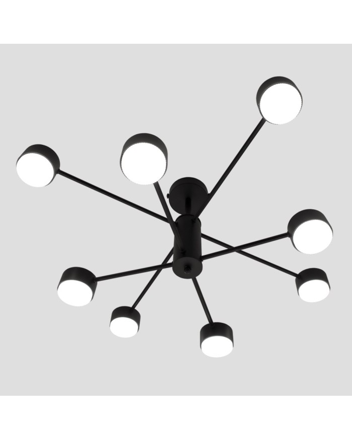 Люстра LUMINARIA RAY 8xGX53 (4+4) BLACK 220V IP20