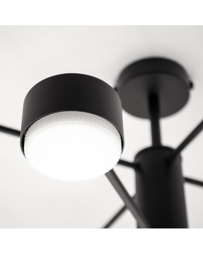 Люстра LUMINARIA RAY 8xGX53 (4+4) BLACK 220V IP20