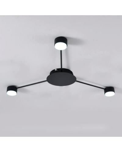 Світильник стельовий LUMINARIA RAY SLIM 3xGX53 BLACK