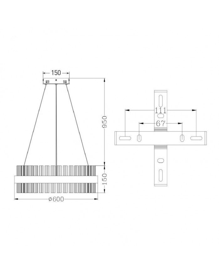 Люстра LUMINARIA SOFIA 120W R CHROME