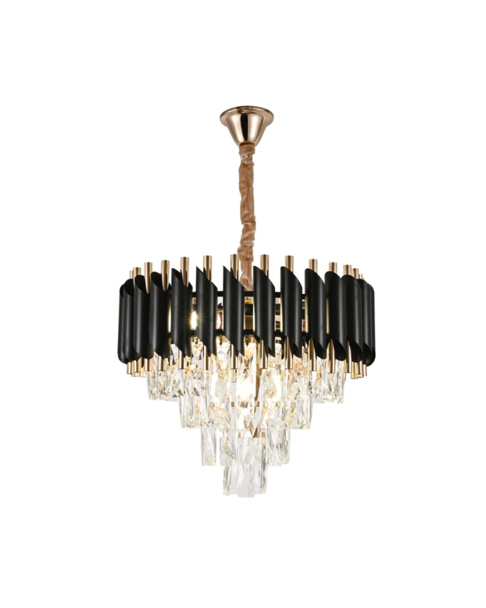 Люстра LUMINARIA VALERY 8xE14 R480 BLACK/GOLD