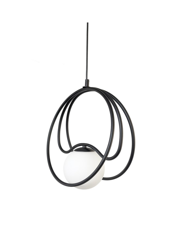 Підвісний світильник  NB Light 80288 "ЖЕМЧУЖИНА" Чорна структура