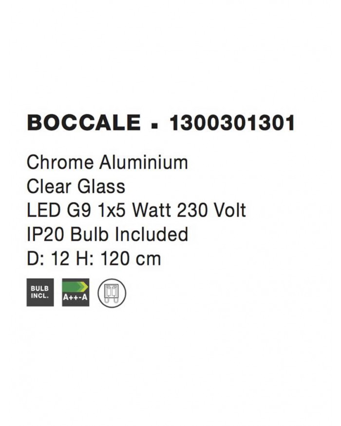 Підвісний світильник Nova Luce 1300301301 BOCCALE