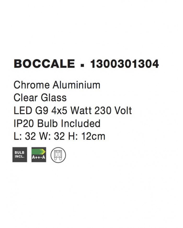 Світильник стельовий Nova Luce 1300301304 BOCCALE
