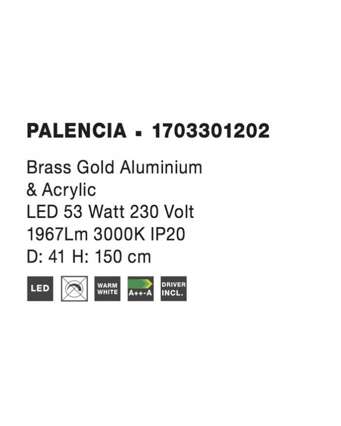 Люстра Nova Luce 1703301202 PALENCIA
