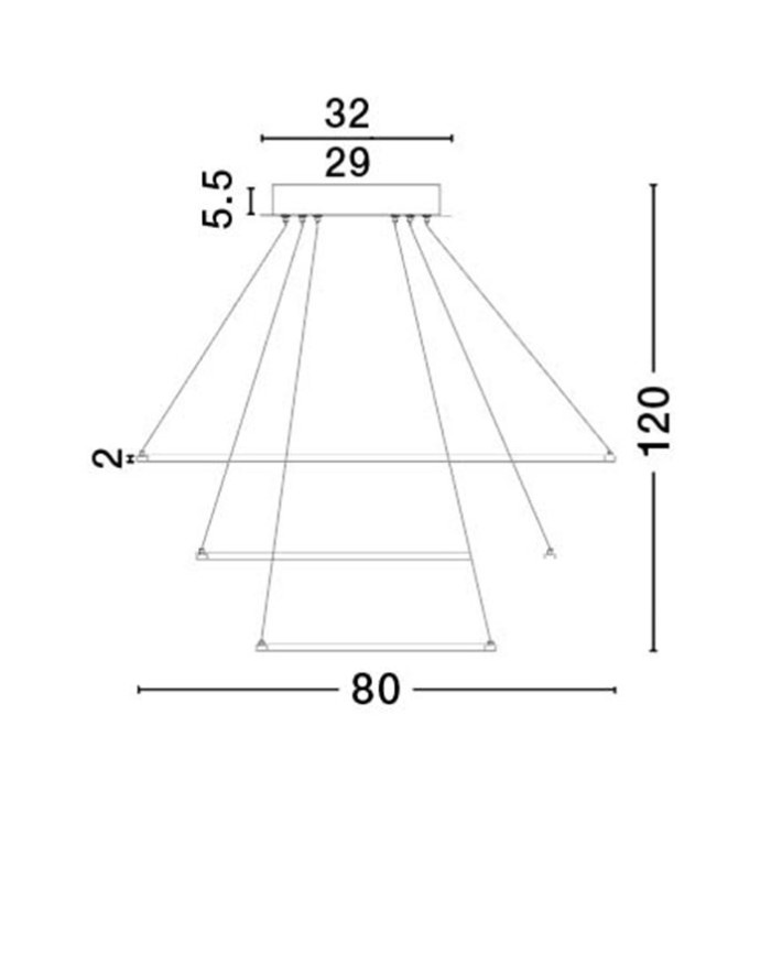 Люстра Nova Luce 17222001 DEA