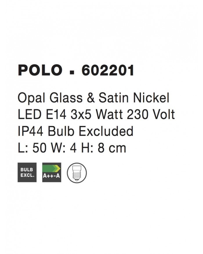 Бра Nova Luce 602201 POLO
