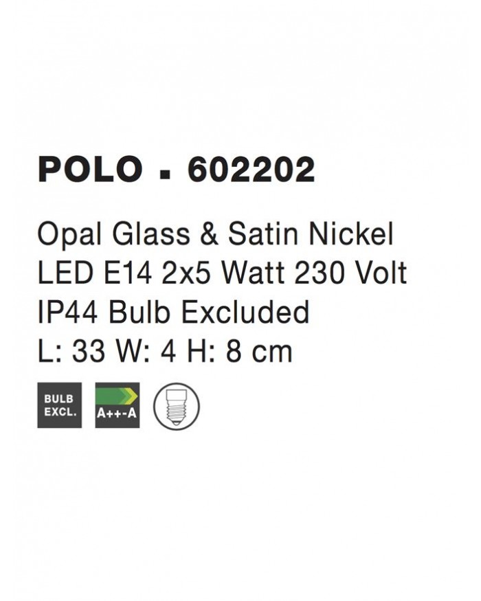 Бра Nova Luce 602202 POLO