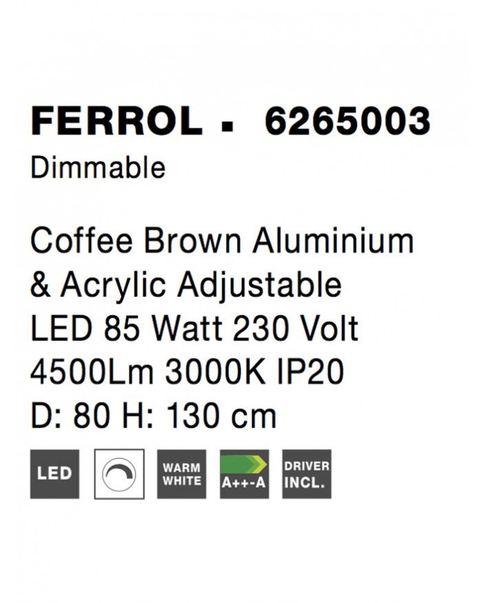 Люстра Nova Luce 6265003 FERROL
