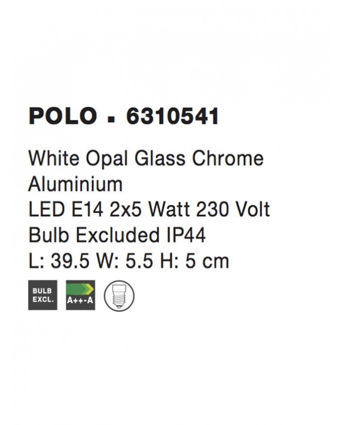 Бра Nova Luce 6310541 POLO