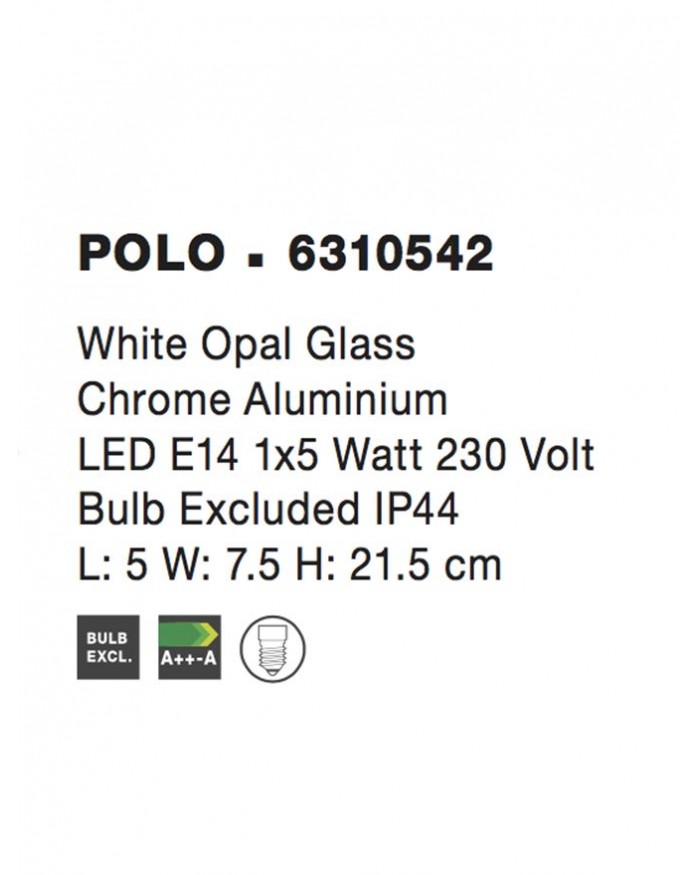 Бра Nova Luce 6310542 POLO